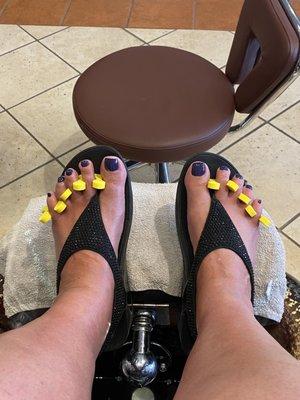 Ivy did a wonderful pedi on me today! Love her