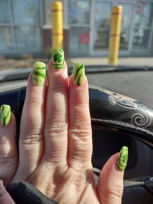 My beautiful shamrock nails