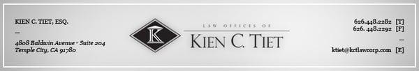 Law Offices of Kien Tiet, Los Angeles, Ca.