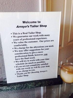 Arroyo's Tailor Shop