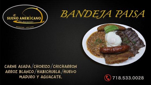 bandeja paisa. recomendado.