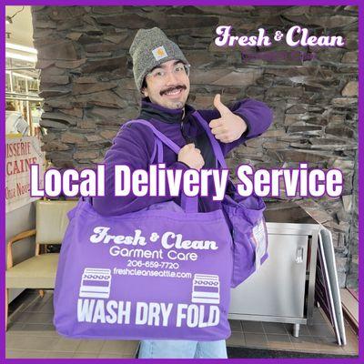 We provide pick-up and delivery laundry services