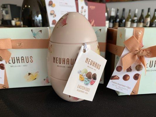 A lovely selection of Easter chocolate from Neuhaus Belgian Chocolatiers.