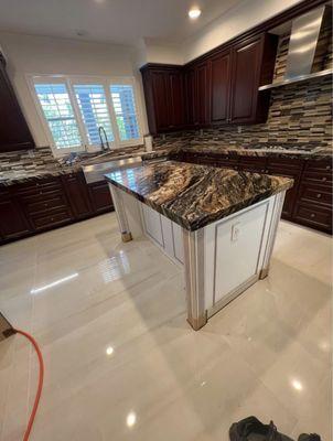 Tile flooring and kitchen remodeling