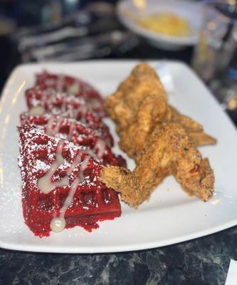 Red Velvet Chicken N Waffle