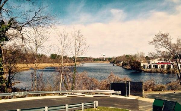 A view of the Nansemond River behind the building