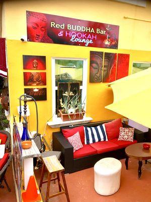 Entrance Red Buddha Bar & Hookah Lounge 317 Polk Street Hollywood Beach Fl 33019 1-954-450-0000