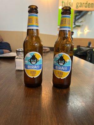 They have Indian Beer as well, I love this place. Amazing food, good price and great service.