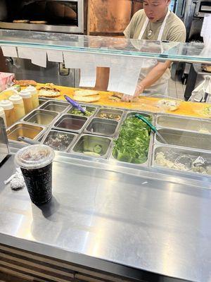 The gentleman making the sandwiches was very nice & patient for being the only one taking orders and making the sanwiches