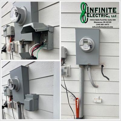 Exterior 240V circuit added for EV Charger in Dumfries, VA completed by Infinite Electric!