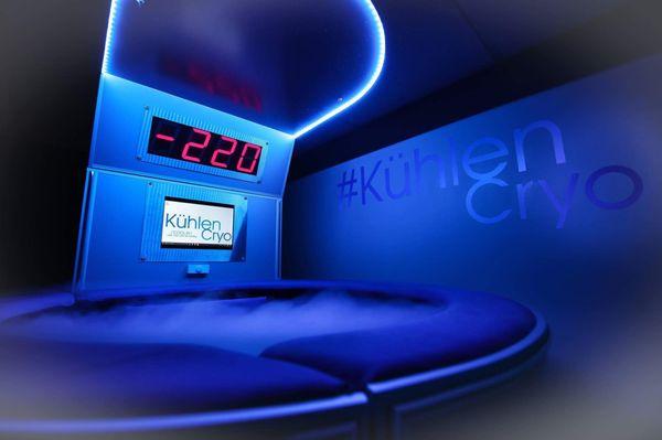 We drop our Cryo Chamber down to -220 to -240 degrees fahrenheit for your 2-3min session.