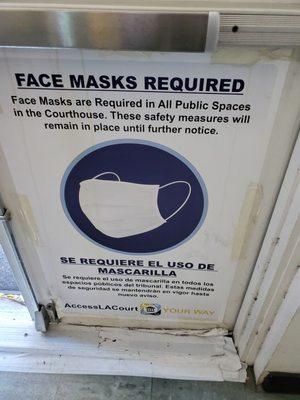 Please bring your mask and wear it.