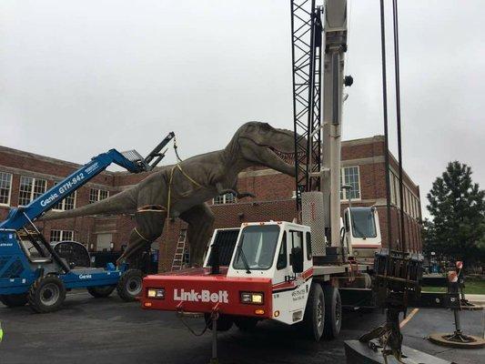 Crane Rental - you get to see some interesting stuff.  T-REX