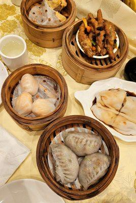 Har Gao, Taro Dumpling, Shrimp Cheung Fun