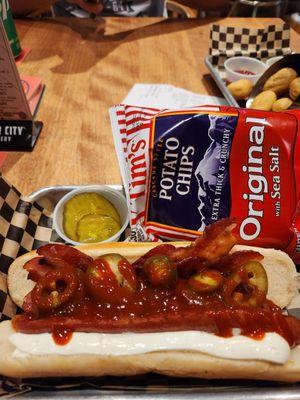 Ring of Fire hot dog.