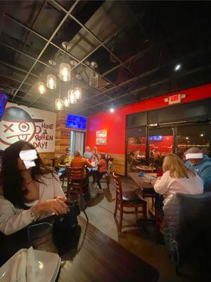 Indoor dining area