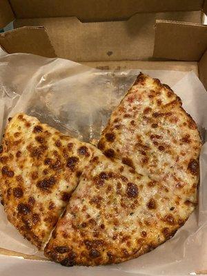 Personal Cheese Pizza (Ate one slice before snapping the picture).