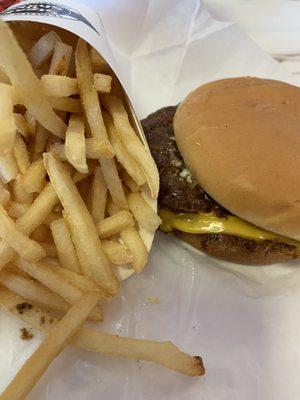 Double Butter Steakburger With fries