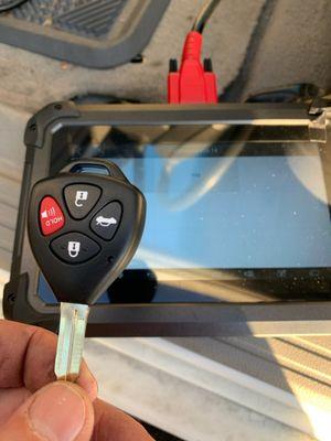 Programmed a remote headed transponder key for a Toyota