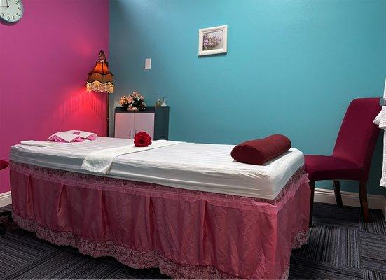 Private and tranquil one-on-one massage room