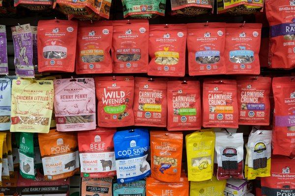 Variety selection on dog food and treats