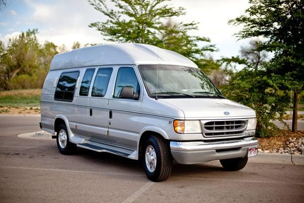 Our Ford Conversion Van is perfect for large corporate parties.