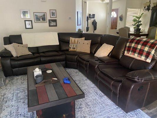 Sectional couch purchased