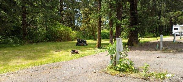 The Hideaway RV Parking spaces has this feature sitting directly behind each space.  .