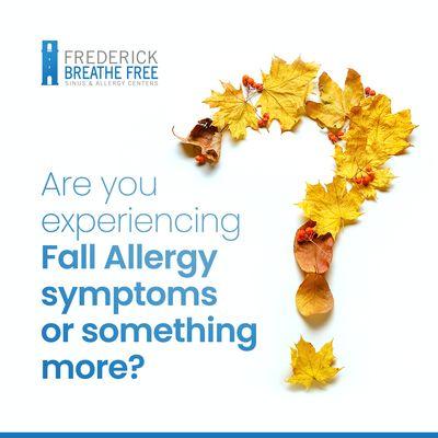 Fall Allergy Symptoms