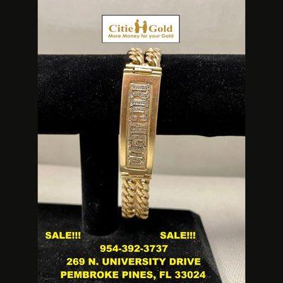 Jewelry For #Sale #Jewelry #Bracelet #Gold Pembroke Pines, Miramar, Hollywood, Southwest Ranches, Cooper City, Davie, Miami Lakes.