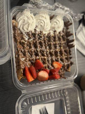 Classic Nutella Waffles