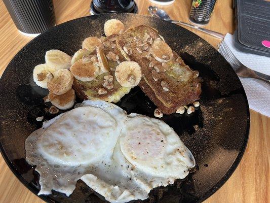 Banana bread french toast real good