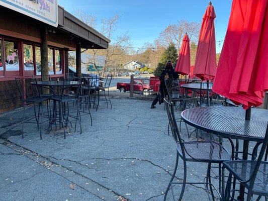 Outdoor dining area