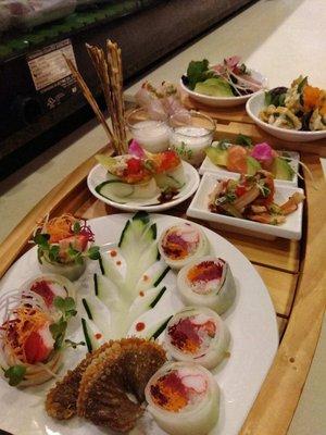 Free side dishes when you order sashimi or sushi!