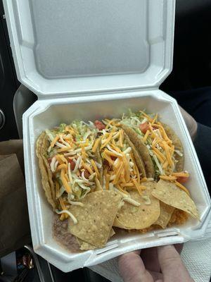 Three taco plate