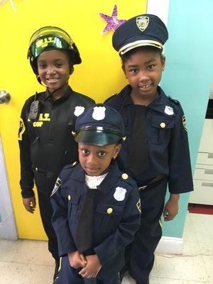 Career Week at Rosedale Christian School - Law Enforce Team. Young Leaders of Tomorrow. Grades: Pre-K, 1 and 2. Super school!