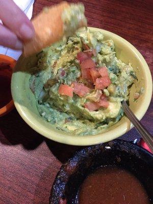 Guacamole was fresh and delicious