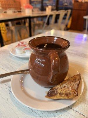 Cafe de olla- coffe with cinnamon, anise and sugar