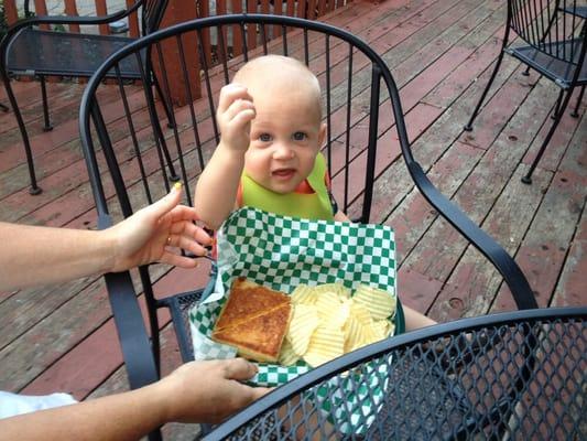 First grilled cheese!