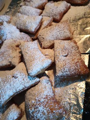 New Orleans Beignets with powdered sugar