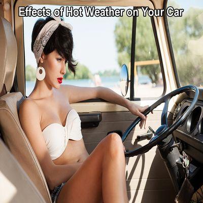 Learn how to prevent these 7 hot weather problems.  https://www.goamericanautocare.com/effects-of-hot-weather-on-your-car