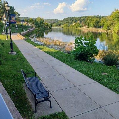 Outdoor seating view