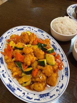 Thai Chicken with white rice