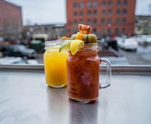 Bottomless mimosas and bloody marys every weekend for brunch!