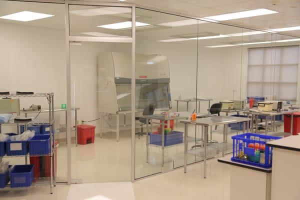 Core23 Biobank has the highest rated stem cell manufacturing clean room in the state (USP Class 1000)