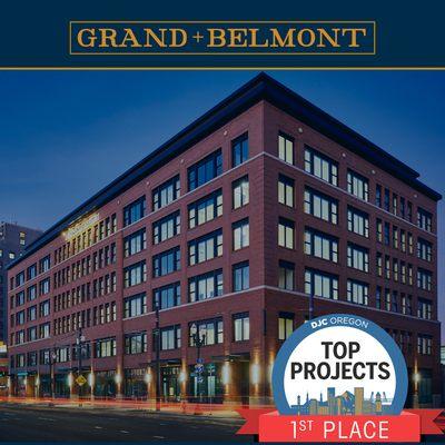 Grand Belmont is the winner of Portland's Top Project!  Come see our historically inspired apartments and all of its amazing features.