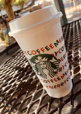 ~free Christmas reusable cup!