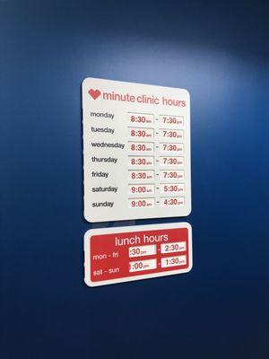 Clinic hours