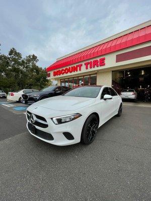 2019 Mercedes A220 with New Drag Rims & Yokohama Tires