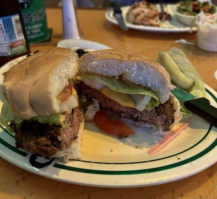 Burger, a tad over cooked but nonetheless excellent